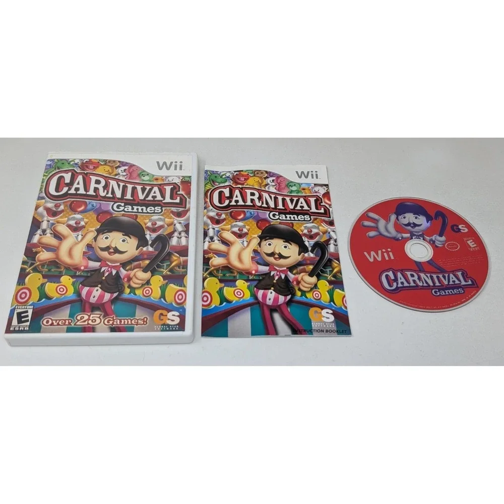 Carnival Games Nintendo Wii 2007‎ Complete with Manual Tested Works